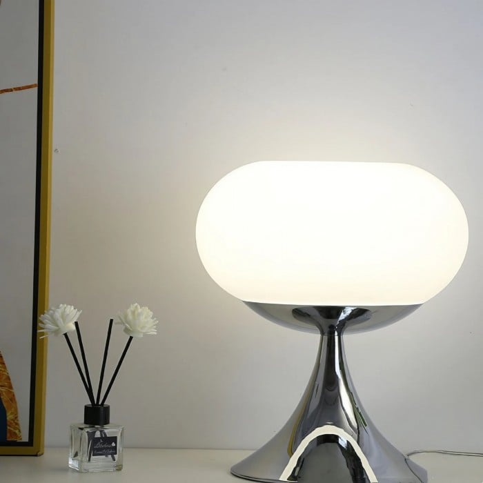 Aurelia Bauhaus Apple-Shaped Glass Table Lamp | BOGO Sale
