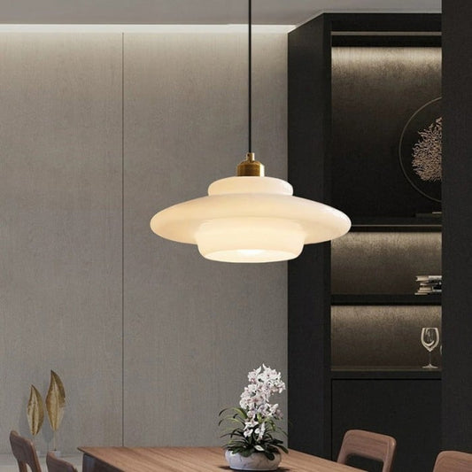 Elisa Milk White Glass Pendant Light | BOGO Sale