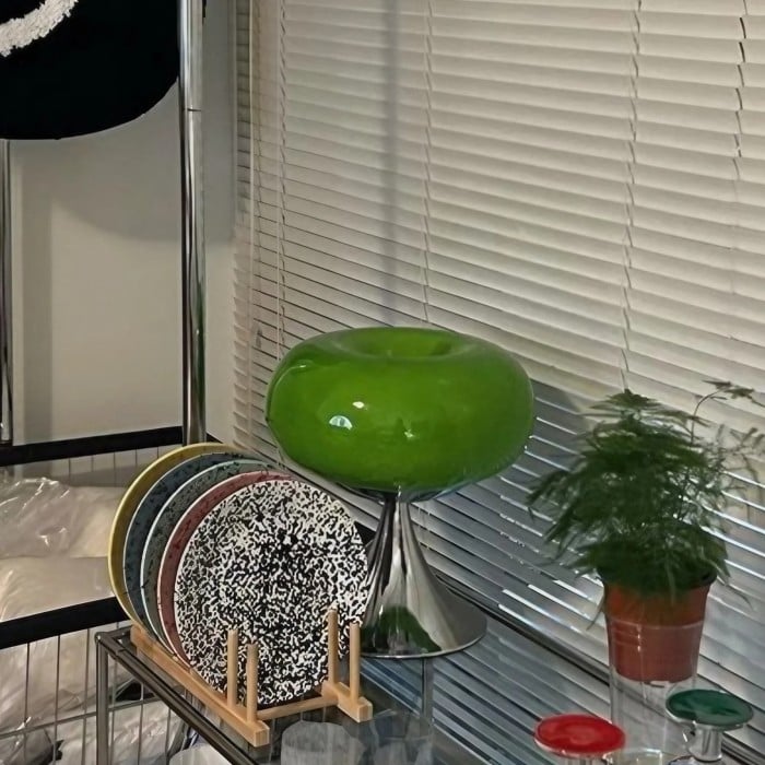 Aurelia Bauhaus Apple-Shaped Glass Table Lamp | BOGO Sale