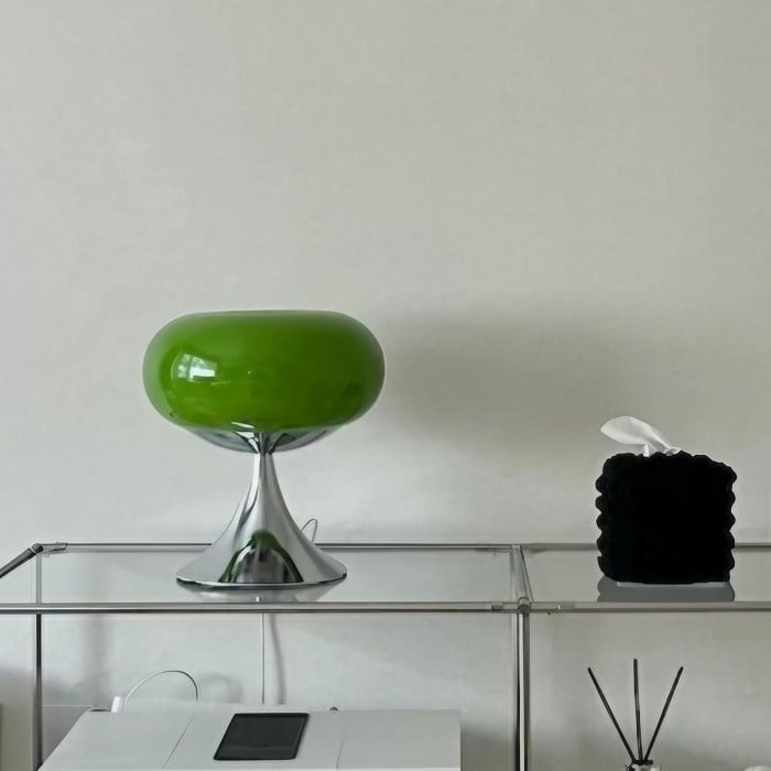 Aurelia Bauhaus Apple-Shaped Glass Table Lamp | BOGO Sale