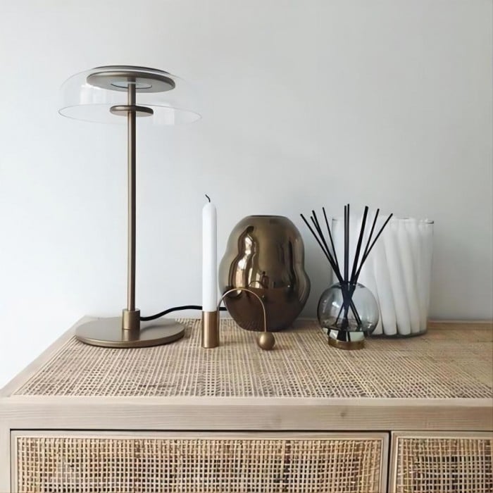 Marino Bloshi Round Glass Table Lamp | BOGO Sale