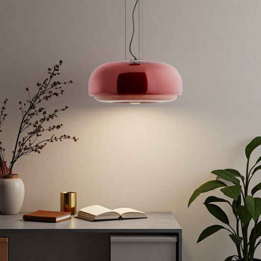 Rossi Macaron Stained Glass Bowl Pendant Light | BOGO Sale