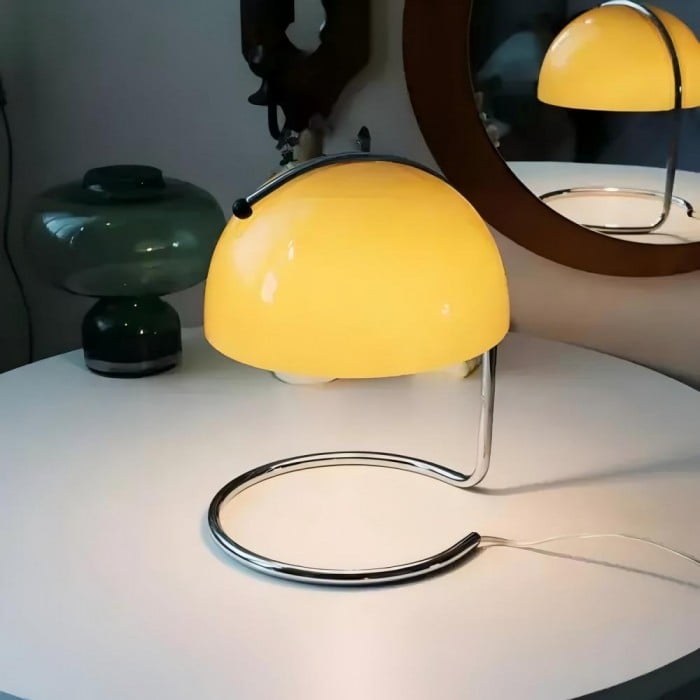Theo Bauhaus Pudding Glass Table Lamp | BOGO Sale