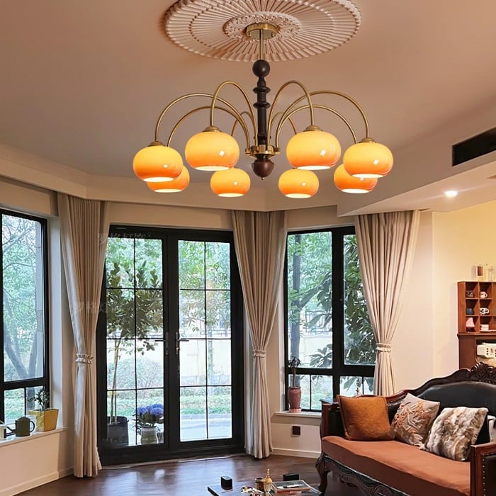 Julian Bauhaus Persimmon Chandelier | BOGO Sale
