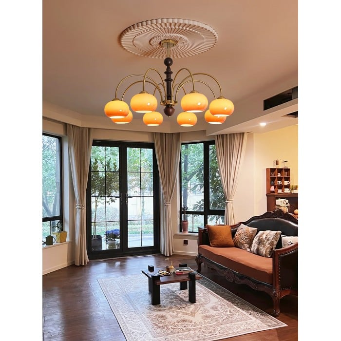 Julian Bauhaus Persimmon Chandelier | BOGO Sale